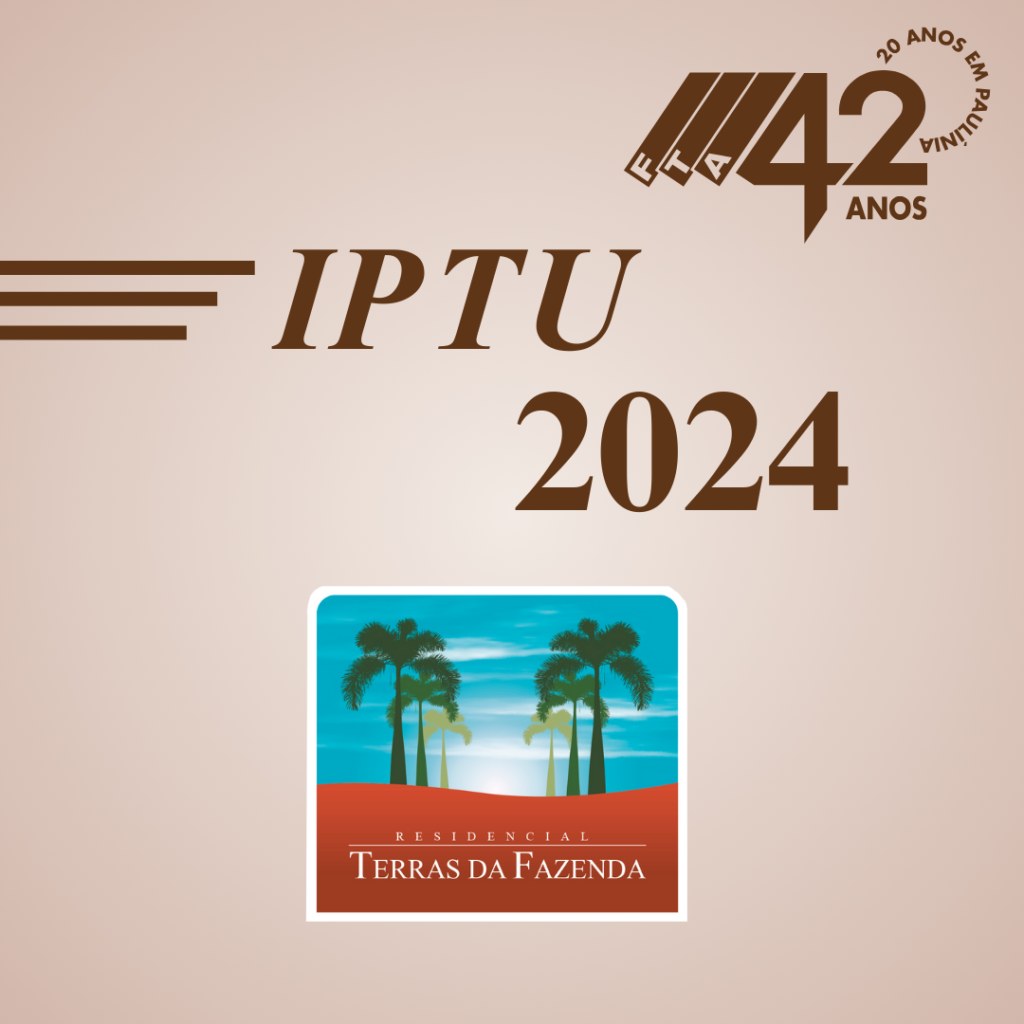 IPTU 2024 Terras da Fazenda